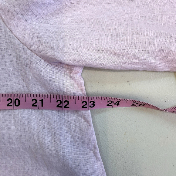 Crown Linen Designs Tunic Top Womens Size M Pink Charlotte Euro Lagenlook NWT - Picture 5 of 8